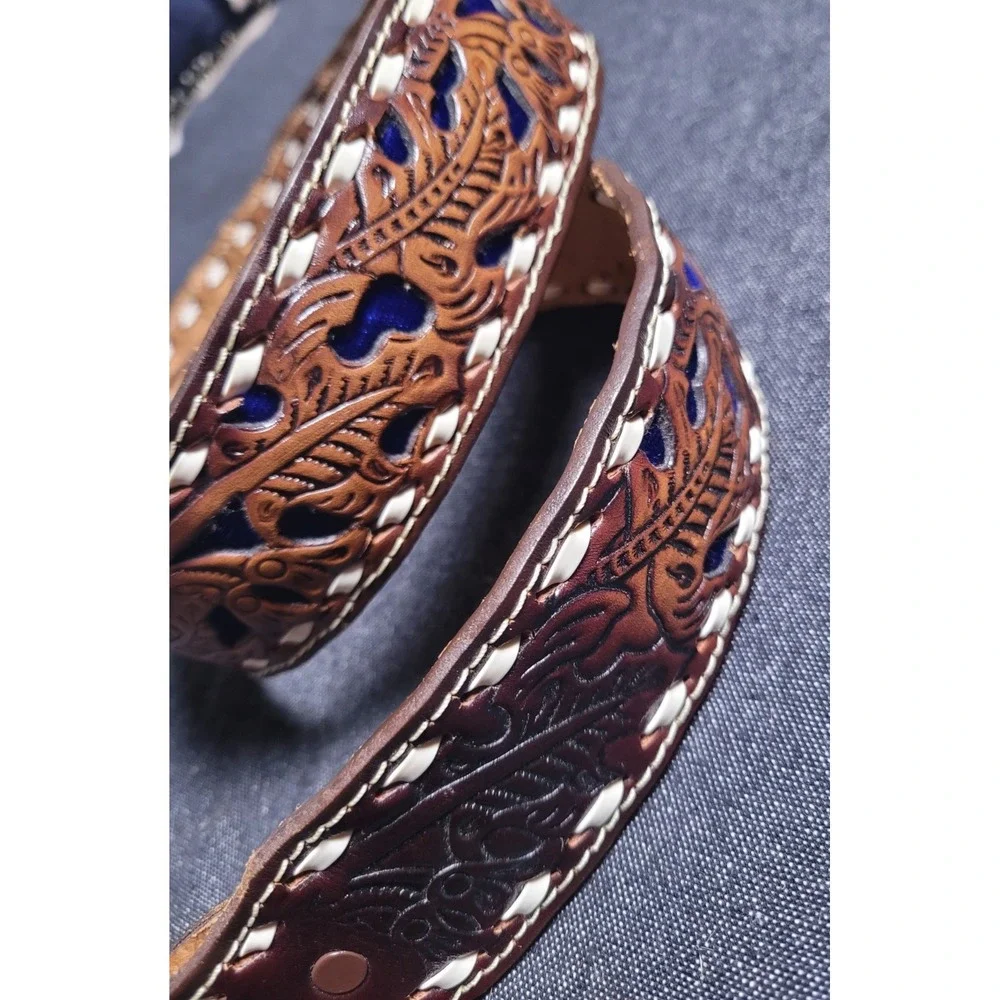 texas sterling vintage tooled